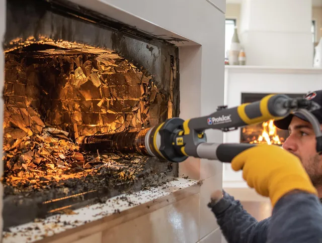 Professional chimney cleaning by Hanson Chimney Sweep in Hanson, MA