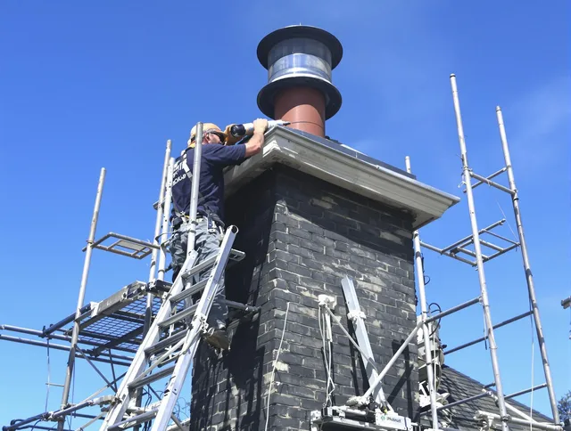 Sturdy chimney crown finished by Hanson Chimney Sweep in Hanson, MA