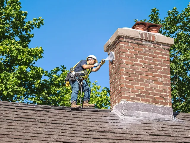 Hanson Chimney Sweep performing an inspection with advanced tools in Hanson, MA