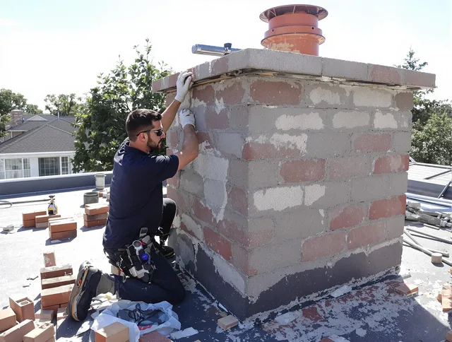 Advanced chimney repair process by Hanson Chimney Sweep in Hanson, MA