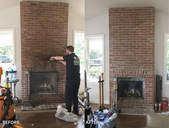 Finished chimney sweeping service by Hanson Chimney Sweep in Hanson, MA