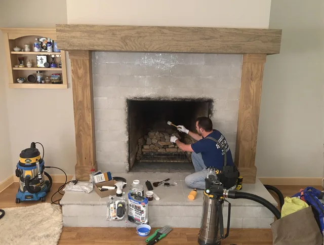 Detailed creosote removal process by Hanson Chimney Sweep in Hanson, MA